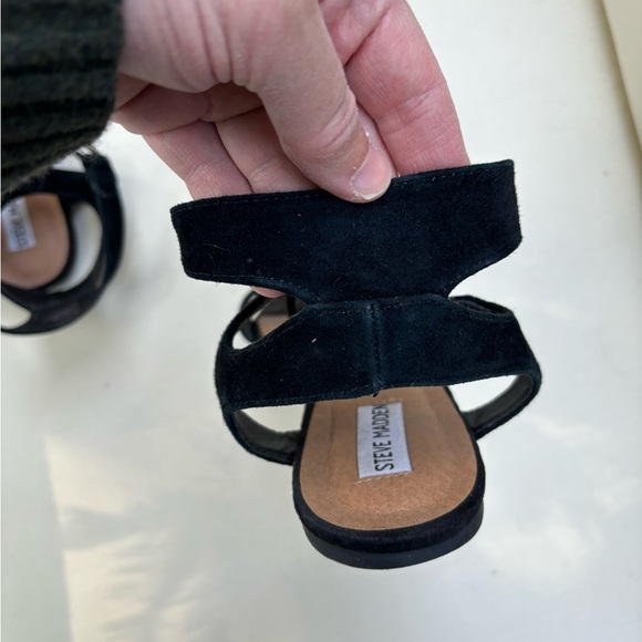 Steve Madden - Darynn black suede lace up sandals. Size 10. Never worn - Picture 6 of 11